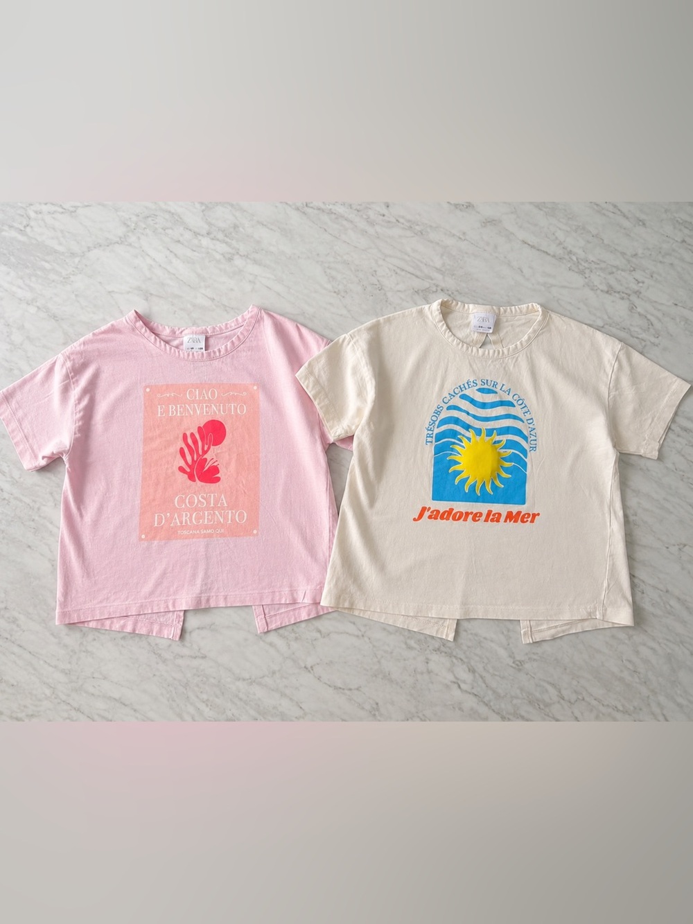 Zara Girls Tee BUNDLE 8-10 Coastal Summer Shirts
